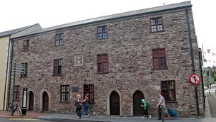 <p>Boyle’s Alms houses were built at the town’s North Main Street in 1624 and are extremely rare surviving examples of late medieval alms houses. File picture</p>