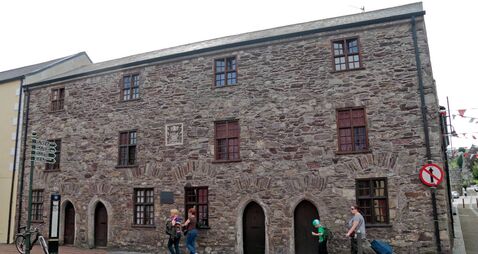 The Almhouses, erected in 1610, in Youghal, Co. Cork, Ireland (Eire).