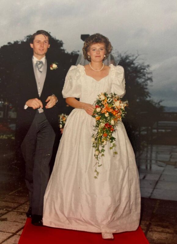 John Brennan and his wife Gwen on their wedding day. John Brennan and his wife Gwen on their wedding day.