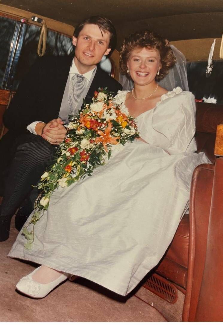 John Brennan and his wife Gwen on their wedding day. John Brennan and his wife Gwen on their wedding day.