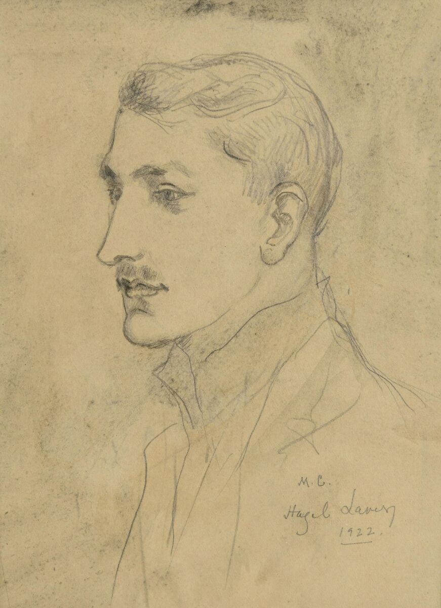 Hazel Lavery's 'Portrait of Michael Collins', 1922, at Morgan O'Driscoll. Hazel Lavery's 'Portrait of Michael Collins', 1922, at Morgan O'Driscoll.