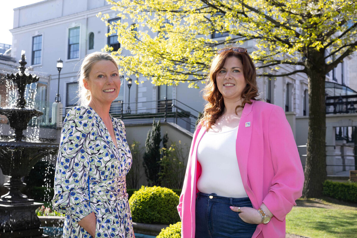Dublin Rape Crisis Centre chief executive Rachel Morrogh and Charlene Masterson, a survivor of sexual violence. File picture: Shane O'Neill