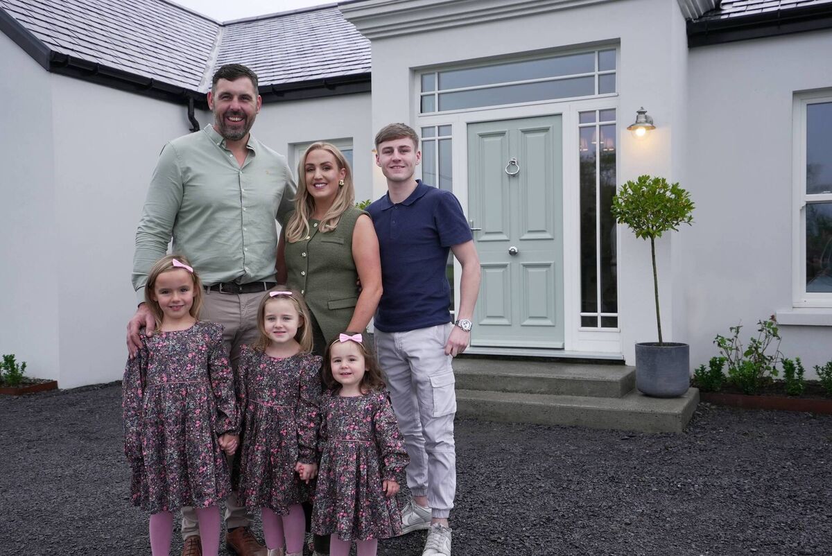 Erica and Liam with their daughters. Erica and Liam with their daughters.