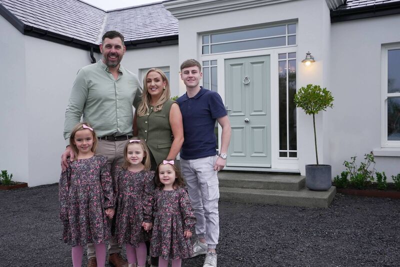 Erica and Liam with their daughters. Erica and Liam with their daughters.