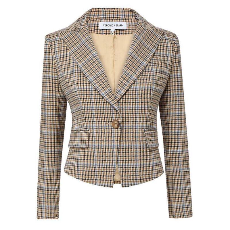 Plaid Blazer, €698, Veronica Beard at Seagreen