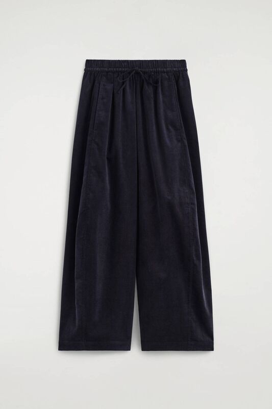 Cord Barrel Leg Trousers, €89, COS