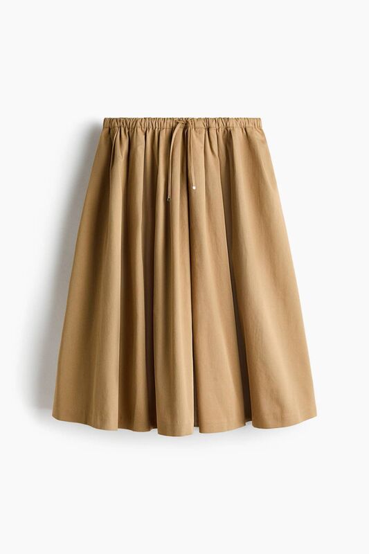 Pleated Twill Skirt, €39.99, H&amp;M