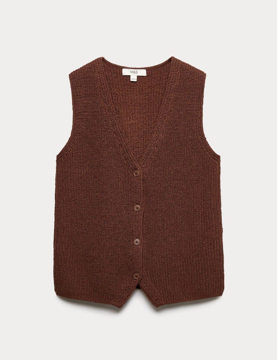 Knitted Waistcoat, €32, M&S Knitted Waistcoat, €32, M&S