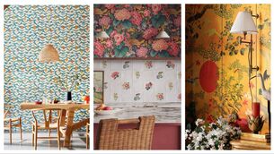 <p>Floral wallpaper is a simple way to brighten and uplift a home</p>