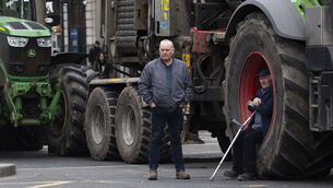 <p>Fuel Cost protest by hauliers and farmers the city Center of Dublin to come to a halt as almost every bridge across the river Liffey is blocked. Picture: Sam Boal/ Collins </p> <p>Fuel Cost protest by hauliers and farmers the city Center of Dublin to come to a halt as almost every bridge across the river Liffey is blocked. Picture: Sam Boal/ Collins </p>