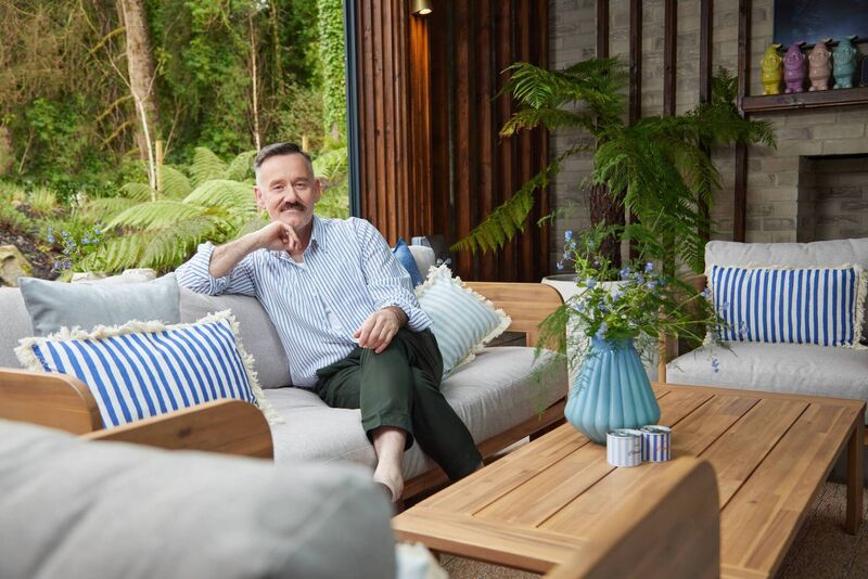 Brendan Courtney: The “blossoms in Japan” were his inspiration for the “completely sustainable” range of garden furniture. Picture: Miki Barlok Brendan Courtney: The “blossoms in Japan” were his inspiration for the “completely sustainable” range of garden furniture. Picture: Miki Barlok