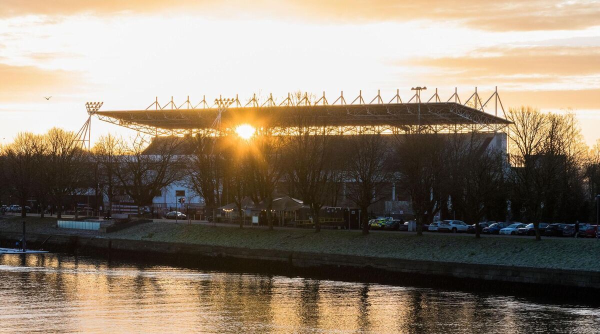 It was anticipated at the time that the landbank, which was bought by the county board in the 1960s to develop playing fields, would be sold with planning in place for 319 homes, a créche and a riverside park to reduce its €30m debt. Picture: David Creedon It was anticipated at the time that the landbank, which was bought by the county board in the 1960s to develop playing fields, would be sold with planning in place for 319 homes, a créche and a riverside park to reduce its €30m debt. Picture: David Creedon