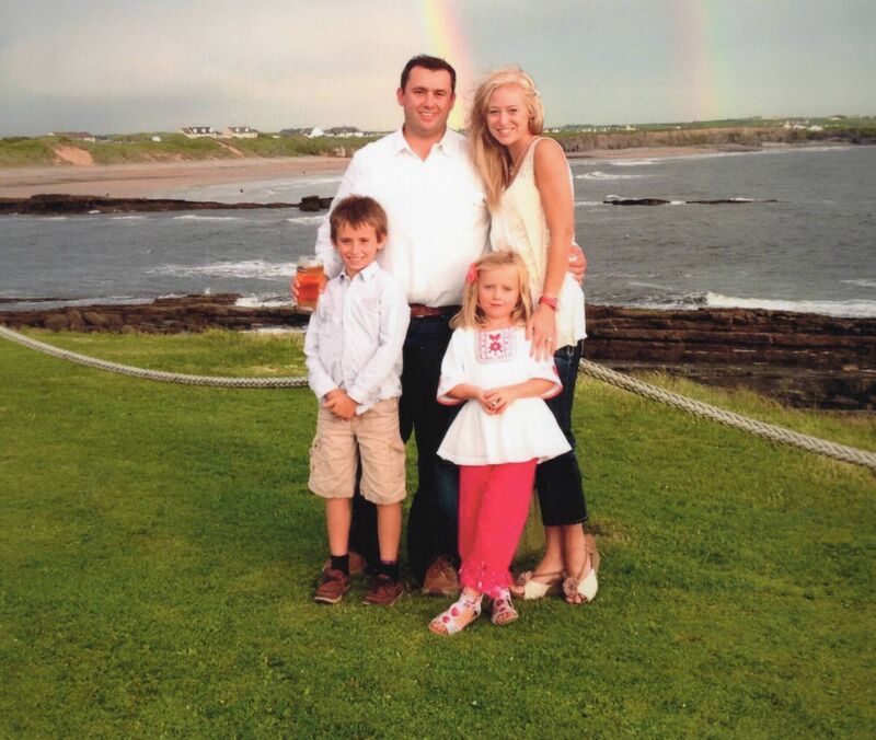 Jason Corbett and Molly Martens with Corbett’s children, Jack and Sarah