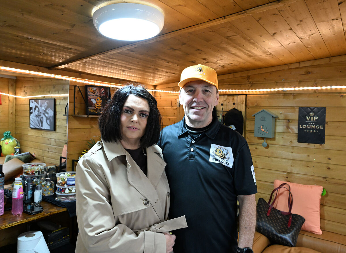 Donncha O'Connell of Buzz Cutz with his wife Claire O'Connell at the opening party. Picture: Larry Cummins Donncha O'Connell of Buzz Cutz with his wife Claire O'Connell at the opening party. Picture: Larry Cummins