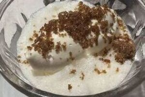 Carrageen Moss Pudding with Sweet Geranium