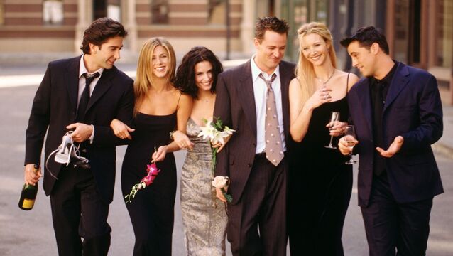 <p>The cast of Friends, David Schwimmer, Jennifer Aniston, Courteney Cox, Matthew Perry, Lisa Kudrow, Matt LeBlanc. Picture: Warner Bros. Television</p>