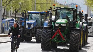 <p>Vehicles parked on O'Connell Street in Dublin as protestors take part on the second day of a National Fuel Protest against rising fuel prices. Picture: Brian Lawless/PA Wire</p> <p>Vehicles parked on O'Connell Street in Dublin as protestors take part on the second day of a National Fuel Protest against rising fuel prices. Picture: Brian Lawless/PA Wire</p>