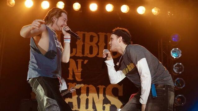 <p>Gavin Bain (Seamus McLean Ross) and Billy Boyd (Samuel Bottomley) in California Schemin'.</p>