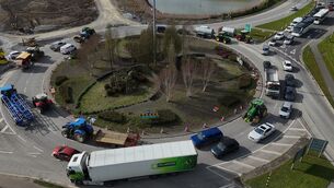 <p> National Fuel Protest at Shannonpark Roundabout Cork on the N28. Picture: Larry Cummins</p> <p> National Fuel Protest at Shannonpark Roundabout Cork on the N28. Picture: Larry Cummins</p>