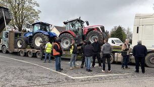 <p>Protesters gather at Whitegate oil refinery to protest rising fuel prices. Picture: Noel Sweeney</p> <p>Protesters gather at Whitegate oil refinery to protest rising fuel prices. Picture: Noel Sweeney</p>