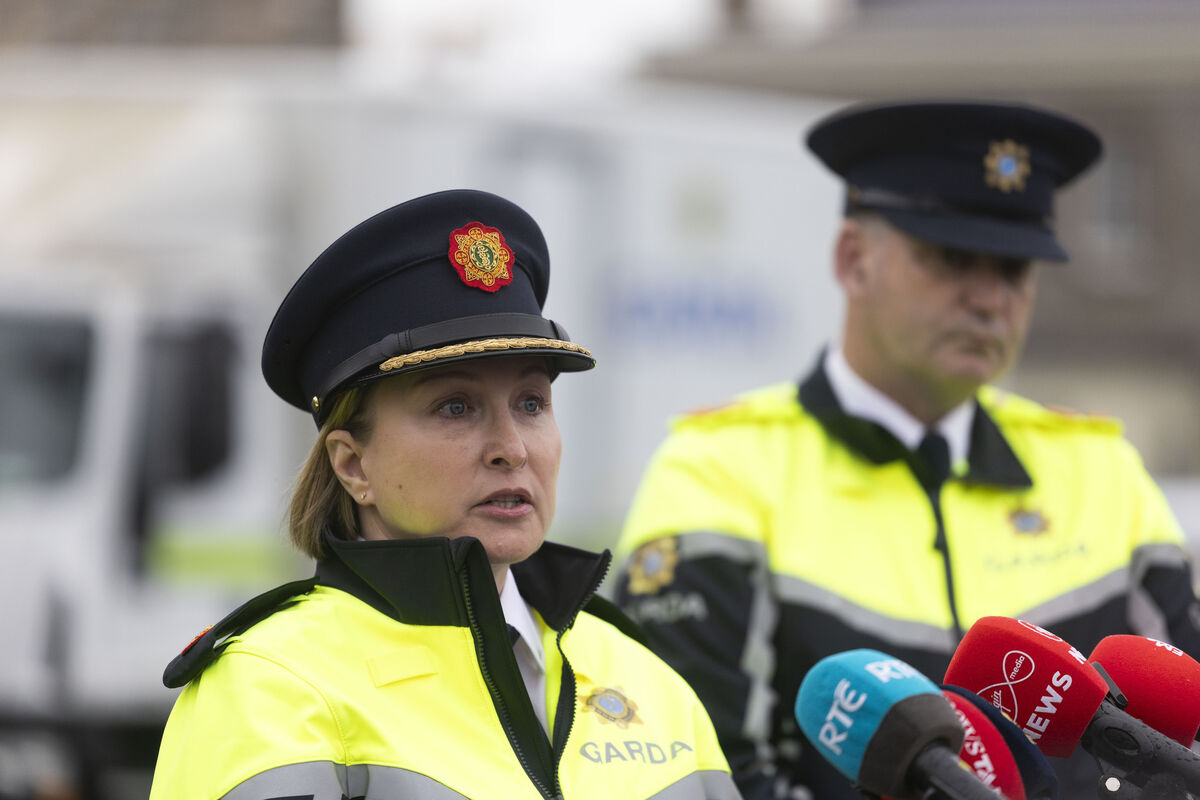 Deputy Commissioner, Operations Shawna Coxon, and Garda Press Officer Liam Geraghty speaking to the media regarding ongoing fuel protests around Dublin and the rest of the country, at Garda HQ, Dublin. Photo: Sam Boal/Collins Photos