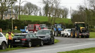 <p>Hauliers outside Whitegate Oil Refinery, Picture: Noel Sweeney</p> <p>Hauliers outside Whitegate Oil Refinery, Picture: Noel Sweeney</p>