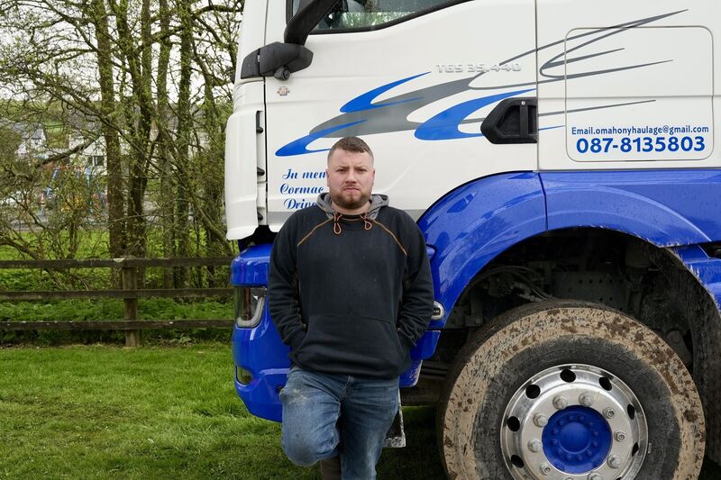 Hauliers Blockage White Pil Refinery: 09/04/2026: Haulier Jason Barry from Cobh who drives for Lisa O’Mahony in Innishannon. Picture Noel Sweeney Hauliers Blockage White Pil Refinery: 09/04/2026: Haulier Jason Barry from Cobh who drives for Lisa O’Mahony in Innishannon. Picture Noel Sweeney