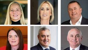 <p>New roles: (top row) Debbie Griffin, Geraldine Casey, Greg Hogan; (bottom row) Dr Pamela Byrne, Frits Potgieter, Michael Murray. </p>