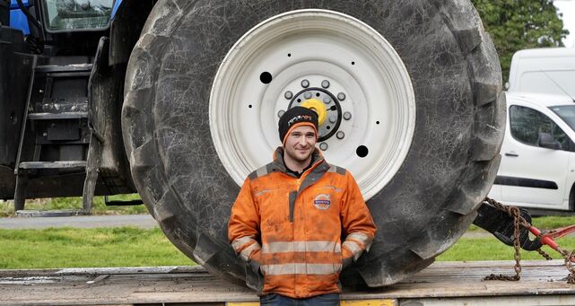 <p>Haulier Mark O’Connell from Clonakilty who drives for Con O’Connell Transport. Picture: Noel Sweeney</p>