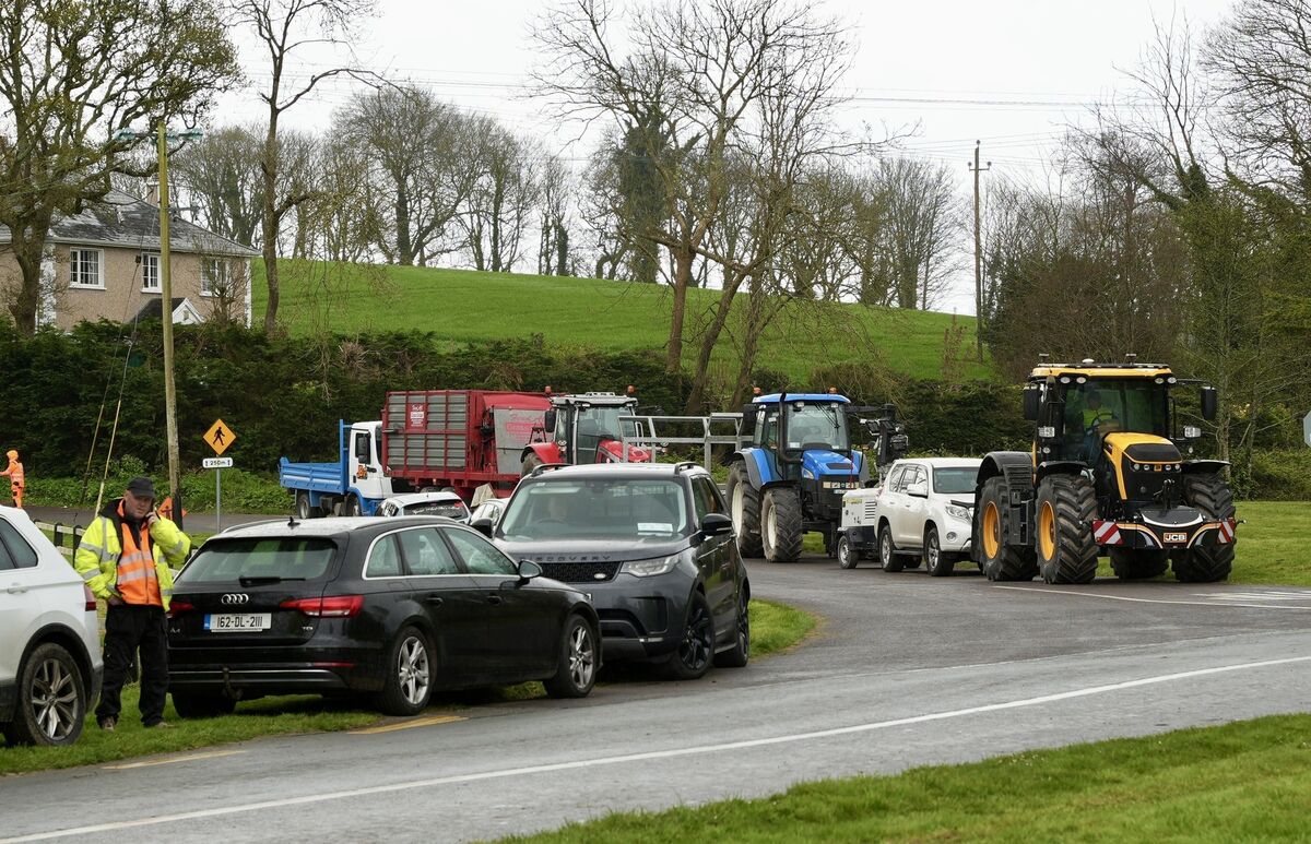 Hauliers outside Whitegate Oil Refinery, Picture Noel Sweeney