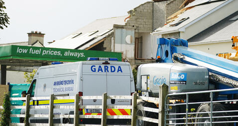 Explosion at Donegal service station
