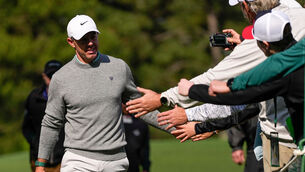 <p>Rory McIlroy has started the defence of his Masters title. Pic: AP Photo/Ashley Landis</p> <p>Rory McIlroy has started the defence of his Masters title. Pic: AP Photo/Ashley Landis</p>