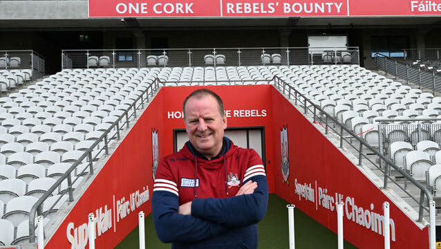 <p> Cork senior football manager John Cleary at a media conference at SuperValu Pairc Ui Chaoimh, this week. Picture: Larry Cummins</p>