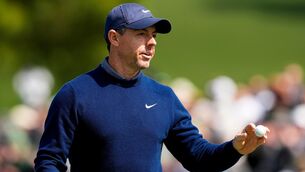<p>Rory McIlroy made an encouraging start in Augusta. Pic: Gerald Herbert/AP</p>