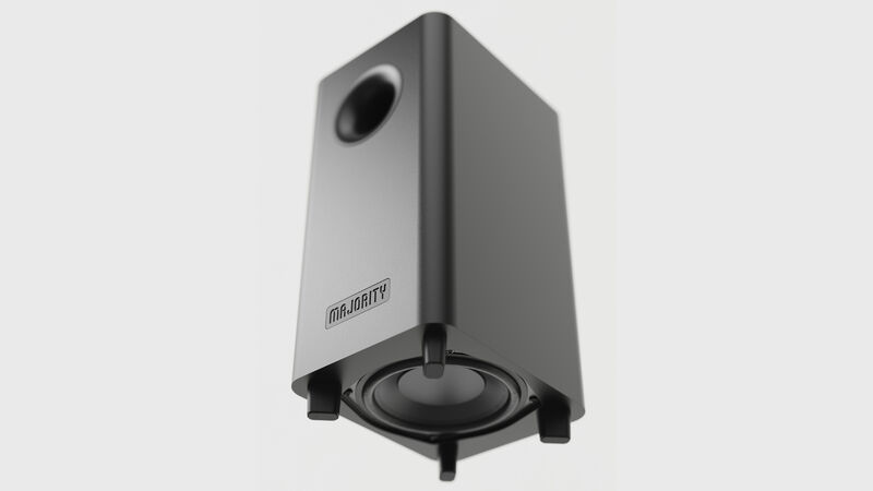 The subwoofer delivers solid bass without overpowering a compact setup. Picture: Majority. The subwoofer delivers solid bass without overpowering a compact setup. Picture: Majority.