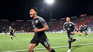 <p>OLIVER'S ARMY: Aston Villa's Ollie Watkins celebrates after scoring his side's third goal at Renato Dall'Ara Stadium, Bologna. Pic: Gianluca Ricci/PA Wire.</p> <p>OLIVER'S ARMY: Aston Villa's Ollie Watkins celebrates after scoring his side's third goal at Renato Dall'Ara Stadium, Bologna. Pic: Gianluca Ricci/PA Wire.</p>