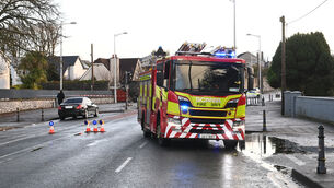 <p> Cork City Fire Brigade at the scene of an incident, Picture; Larry Cummins</p>