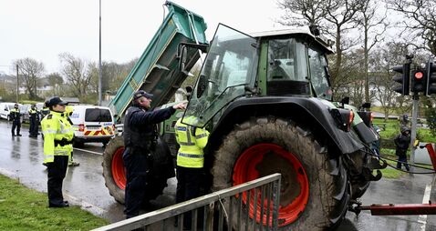 LIVE: Large garda presence at Cork's Whitegate fuel protest; Taoiseach cancels Canada trip