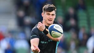 <p>Dan Sheehan of Leinster warms up. Pic: Ramsey Cardy/Sportsfile</p>