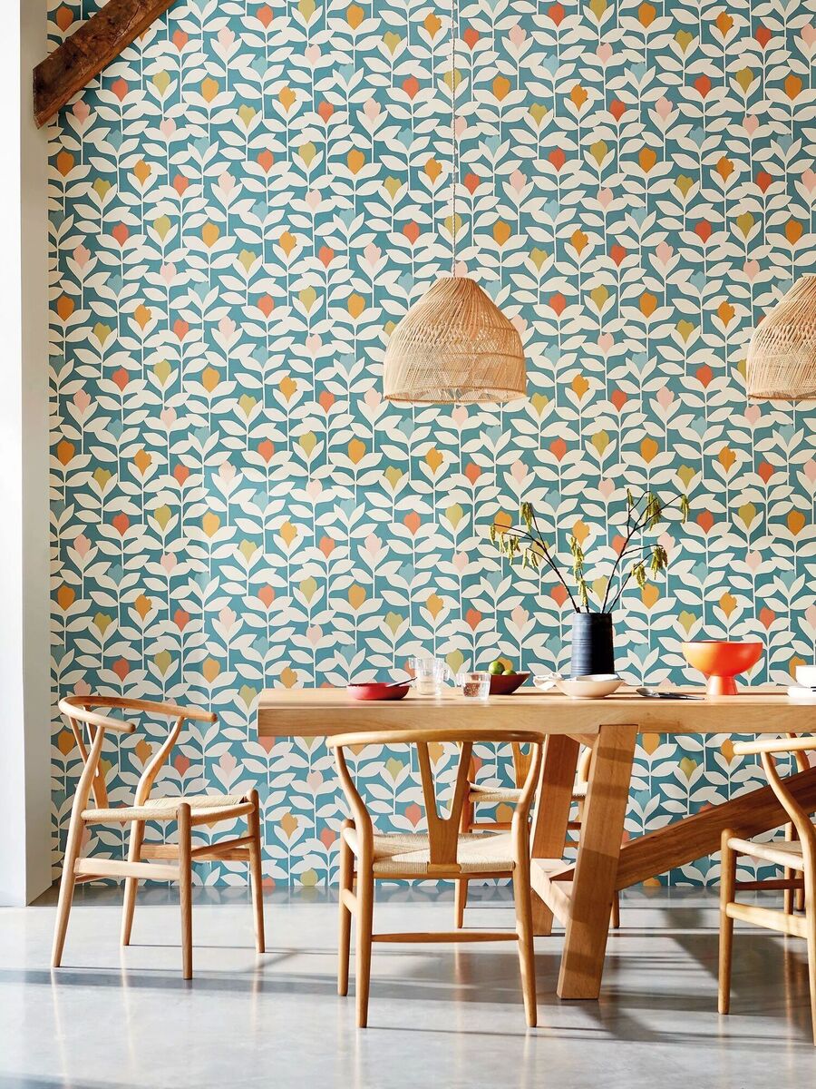 Padukka by Scion delivers a classic family diner in 1980s style. From €85 per 10m roll, various suppliers. Look for peel-and-stick and water-activated papers from Hovia.