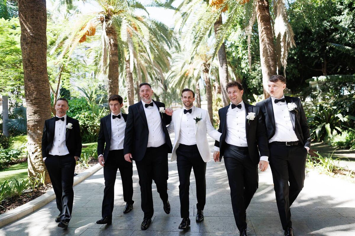 Padraig O’Connor with his best man and groomsmen. Pictures: Padraig Healy Photography 