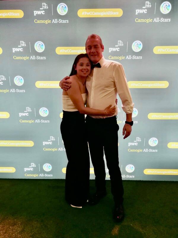 Orla and Ger at 2023 Camogie All-Star awards. 