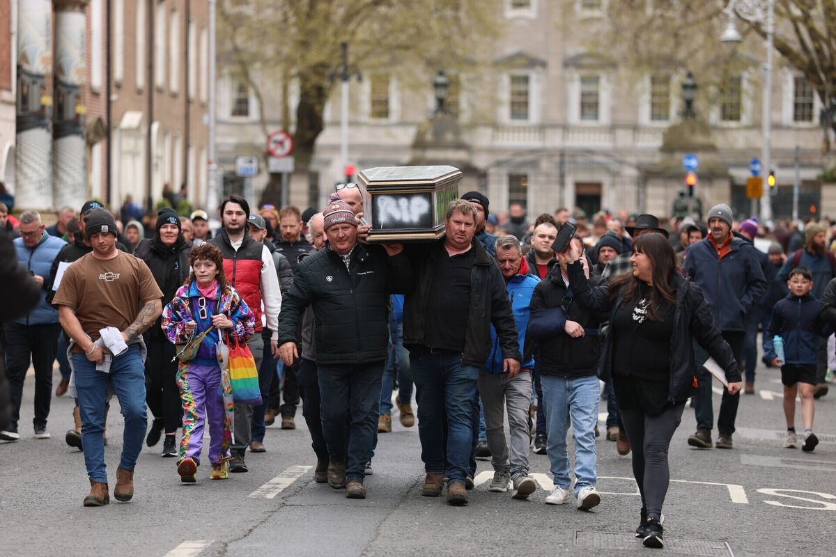 Fuel protesters in Dublin, on the fourth day of a National Fuel Protest against rising fuel prices. Picture: Liam McBurney/PA Wire Fuel protesters in Dublin, on the fourth day of a National Fuel Protest against rising fuel prices. Picture: Liam McBurney/PA Wire
