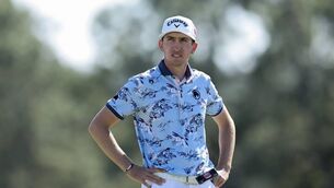 <p>Tom McKibbin's second round at the Masters started with a bogey and finished with him carding a 76. Pic: Hector Vivas/Getty Images</p>