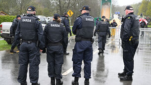 <p> Fuel protests continued at Irving Oil Refinery at Whitegate, Co Cork on Friday as protesters blocked access to the refinery. The Garda Public Order unit was present but a standoff occured as protesters on the road blocked access to fuel trucks, in the heavy rain conditions. Picture: Larry Cummins</p> <p> Fuel protests continued at Irving Oil Refinery at Whitegate, Co Cork on Friday as protesters blocked access to the refinery. The Garda Public Order unit was present but a standoff occured as protesters on the road blocked access to fuel trucks, in the heavy rain conditions. Picture: Larry Cummins</p>