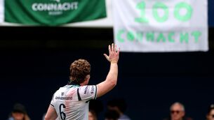 <p>Connacht's Cian Prendergast dejected after the match. Pic: INPHO/James Crombie</p>