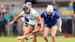 <p>Meath's Leah Devine with Shannon Collins of Kerry battle for possession. Pic: INPHO/Tom O’Hanlon</p>