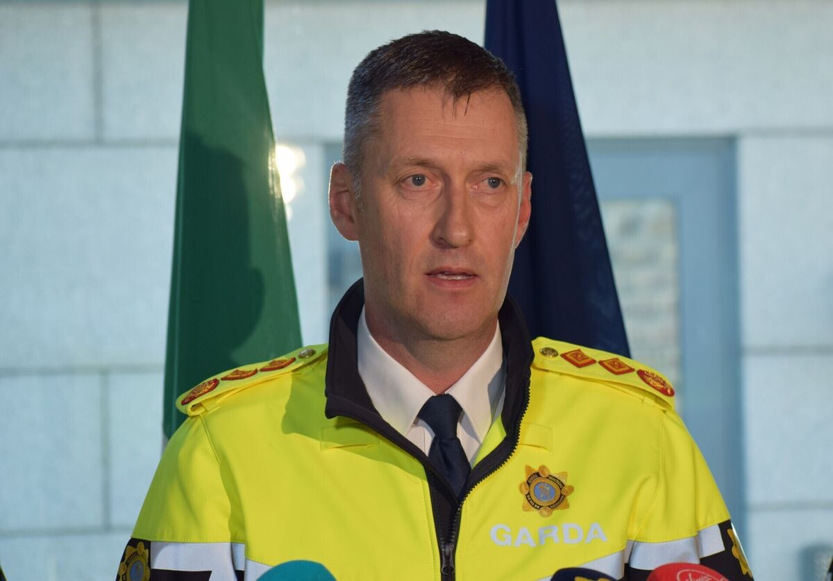 Garda Commissioner Justin Kelly speaking to the media at Garda Headquarters om Dublin on Saturday. Cillian Sherlock/PA Wire