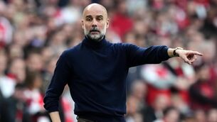 <p>Pep Guardiola has told his Manchester City players they need to win at Chelsea. Pic: Ben Whitley/PA</p>