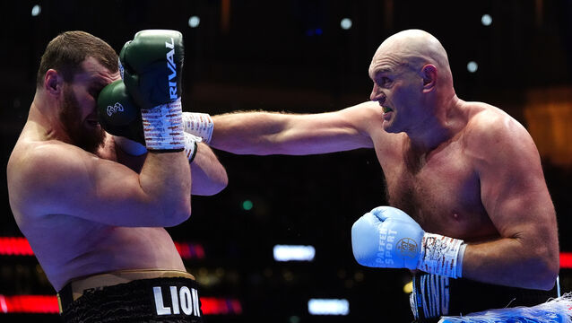 <p>Tyson Fury won his latest comeback fight at Tottenham Hotspur Stadium. Pic: Bradley Collyer/PA</p>